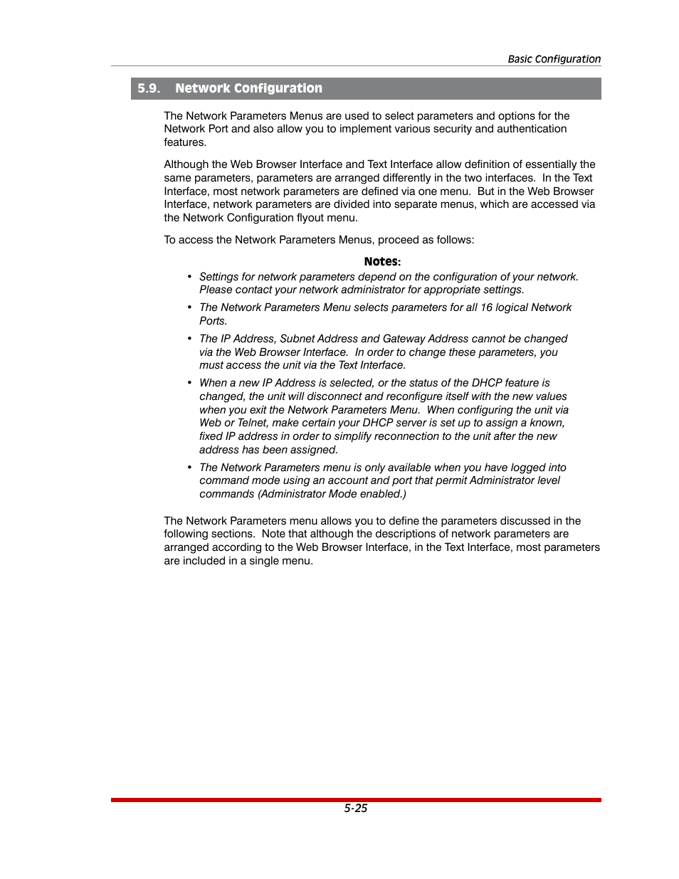 Network configuration -25 | Western Telematic AFS-16-1 User Manual | Page 46 / 135