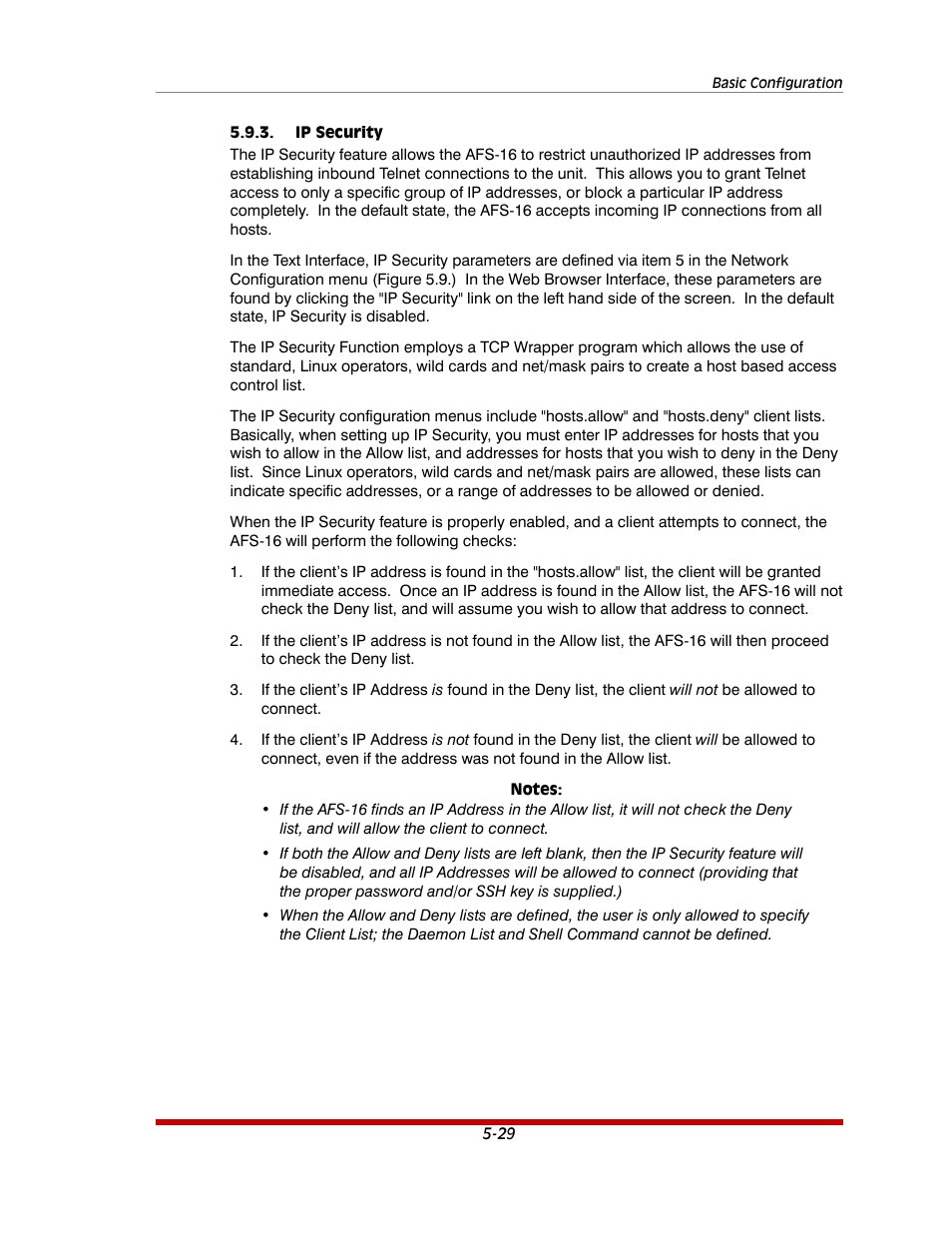 Ip security -29 | Western Telematic AFS-16-1 User Manual | Page 50 / 135