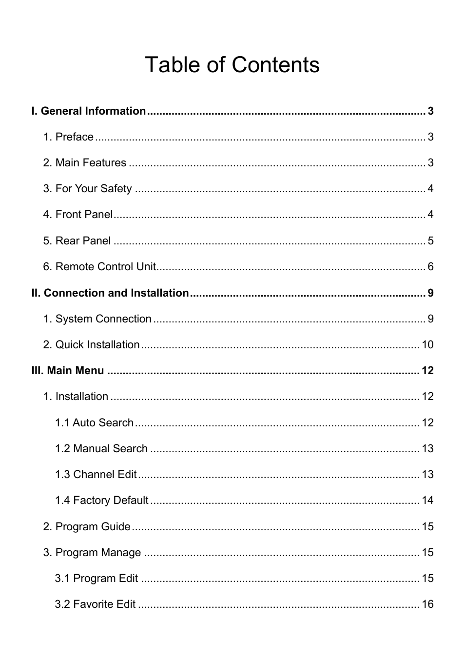 Wintal STB1HD User Manual | Page 2 / 23