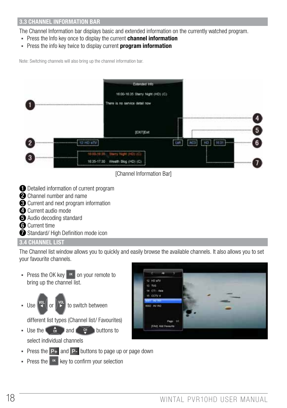 Wintal PVR10 User Manual | Page 18 / 48