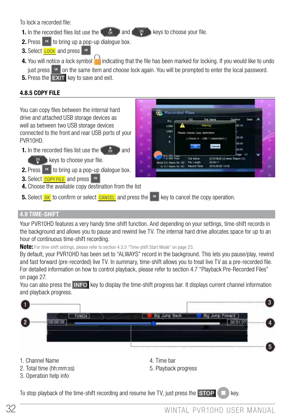 Wintal PVR10 User Manual | Page 32 / 48