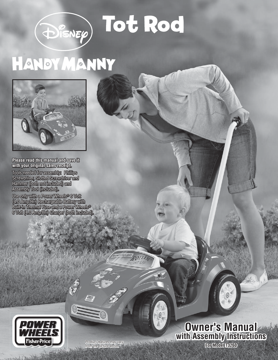 Disney HANDY MANNY TOT ROD R2510 User Manual | 20 pages