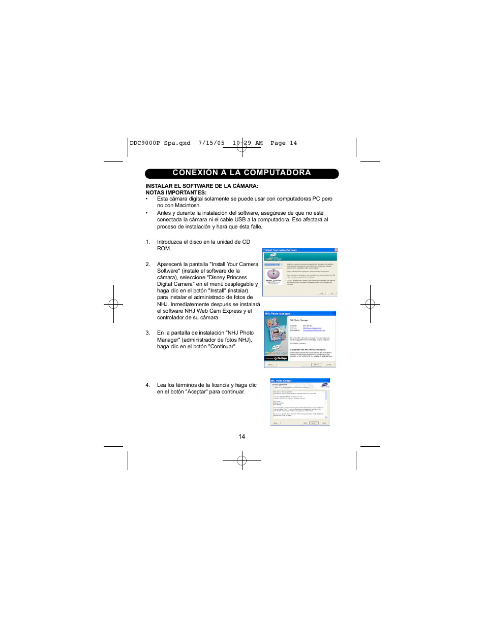 Disney DDC9000-P User Manual | Page 36 / 65