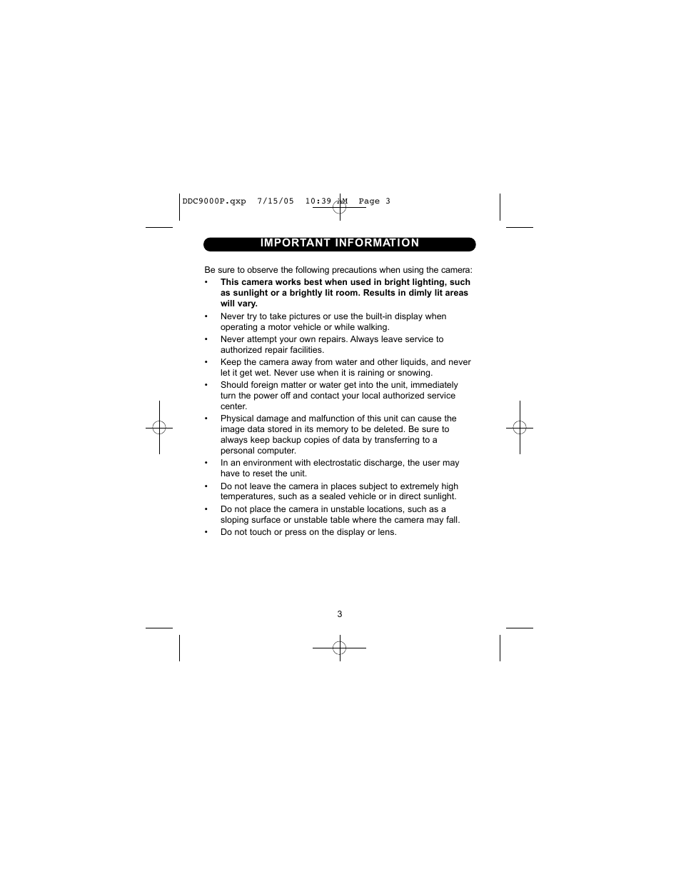 Disney DDC9000-P User Manual | Page 4 / 65