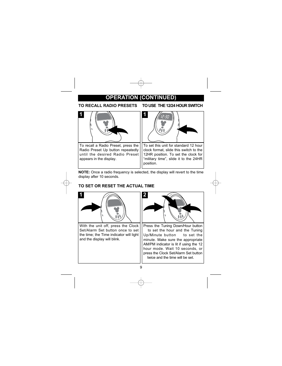 Disney DCR5000-P User Manual | Page 10 / 15