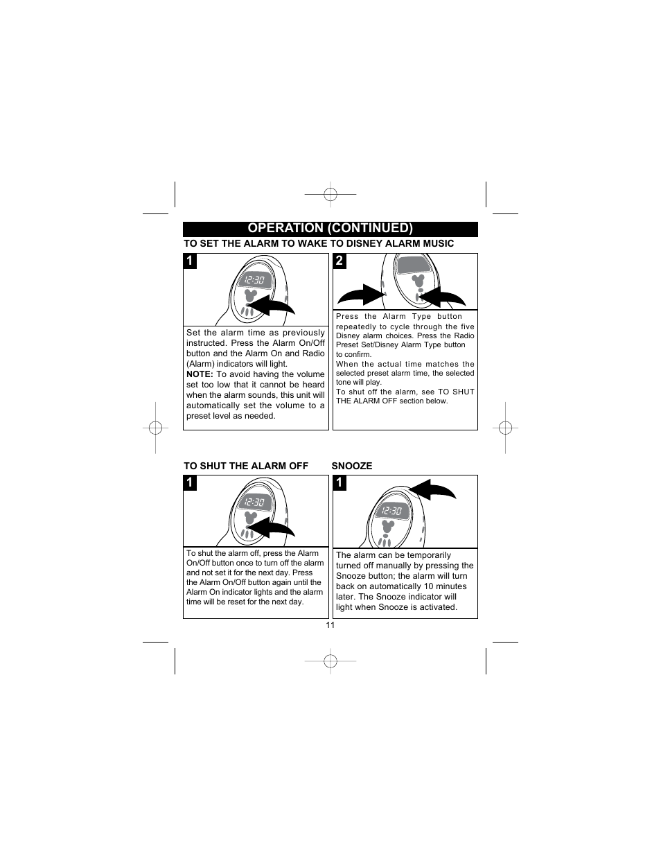 Disney DCR5000-P User Manual | Page 12 / 15