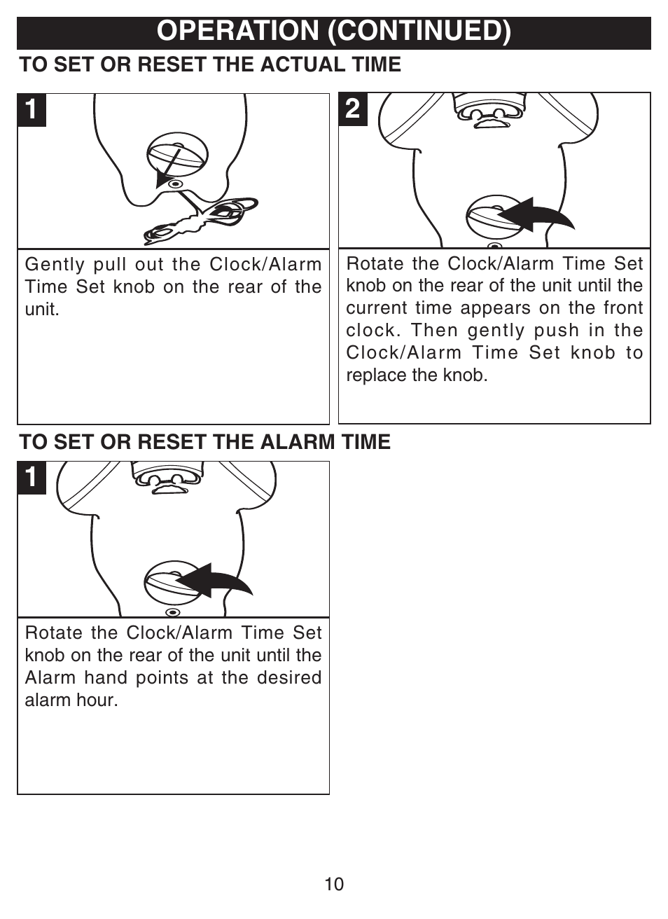 Operation (continued) | Disney DCR5500-C User Manual | Page 11 / 16