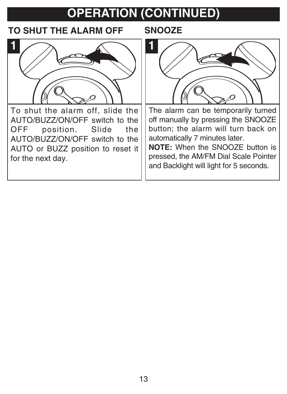 Operation (continued) | Disney DCR5500-C User Manual | Page 14 / 16