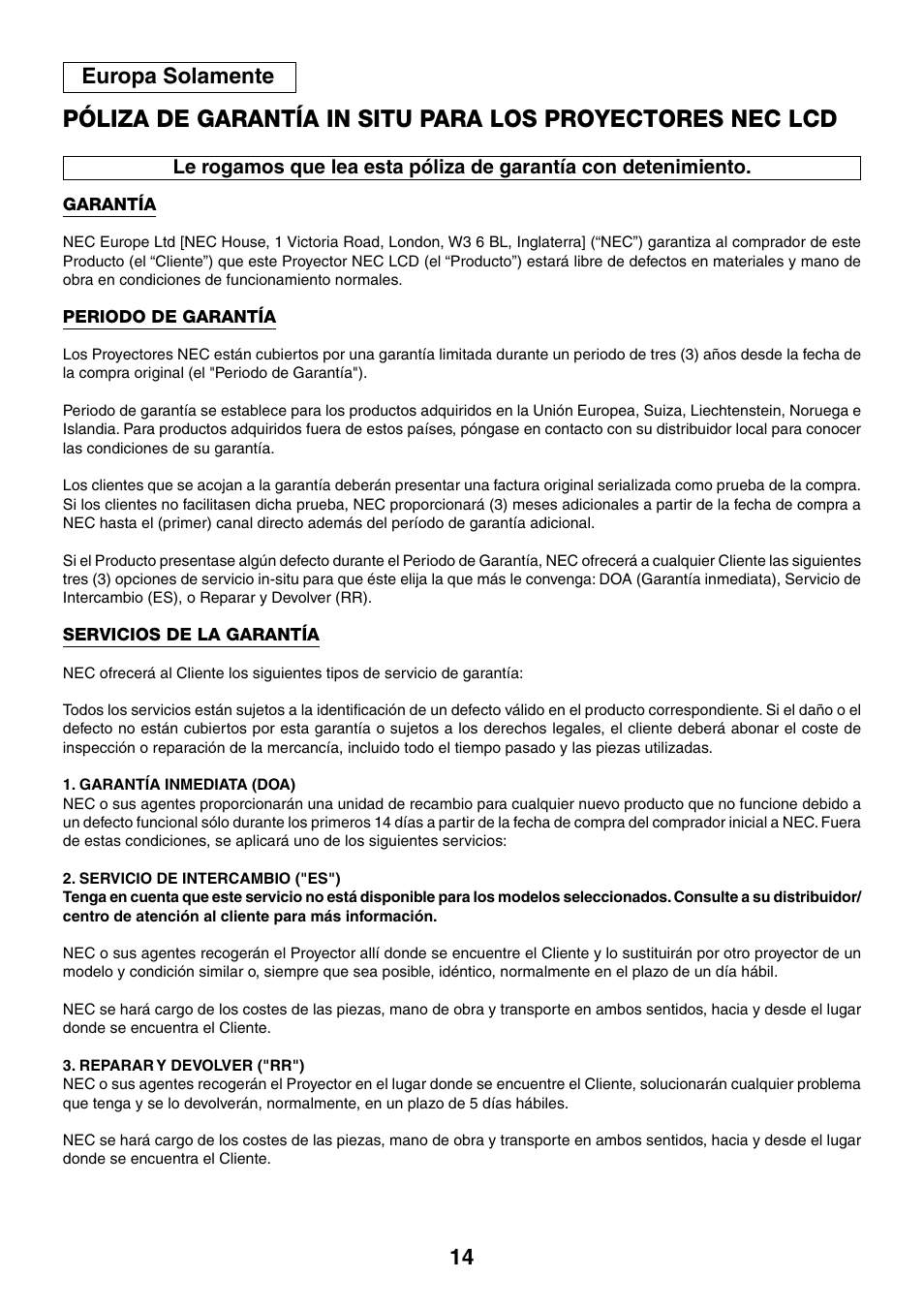 Europa solamente | WS-Spalluto WS-Spalluto User Manual | Page 14 / 20