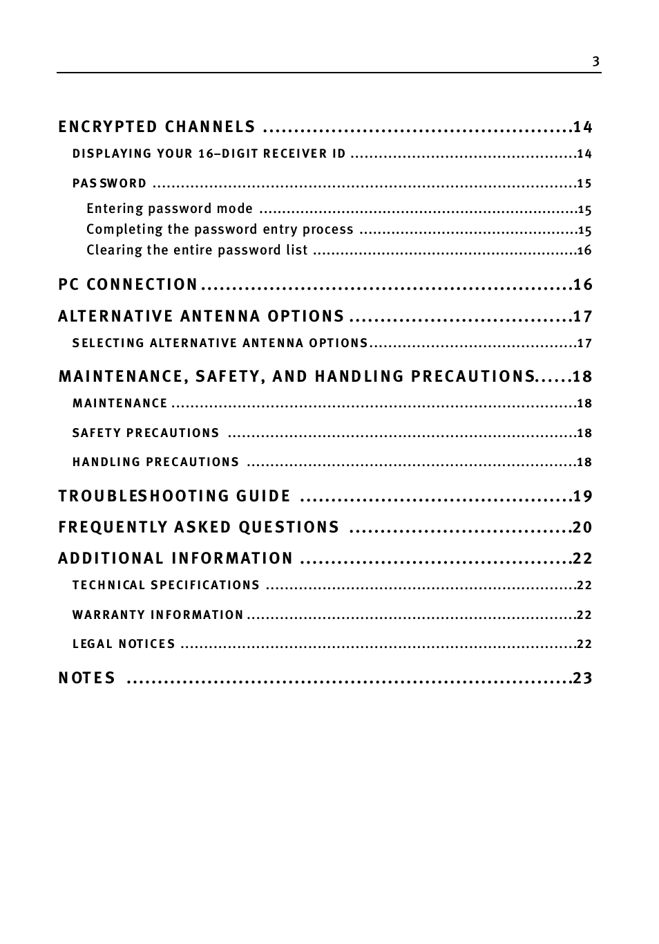 WorldSpace wssr-11 User Manual | Page 3 / 24