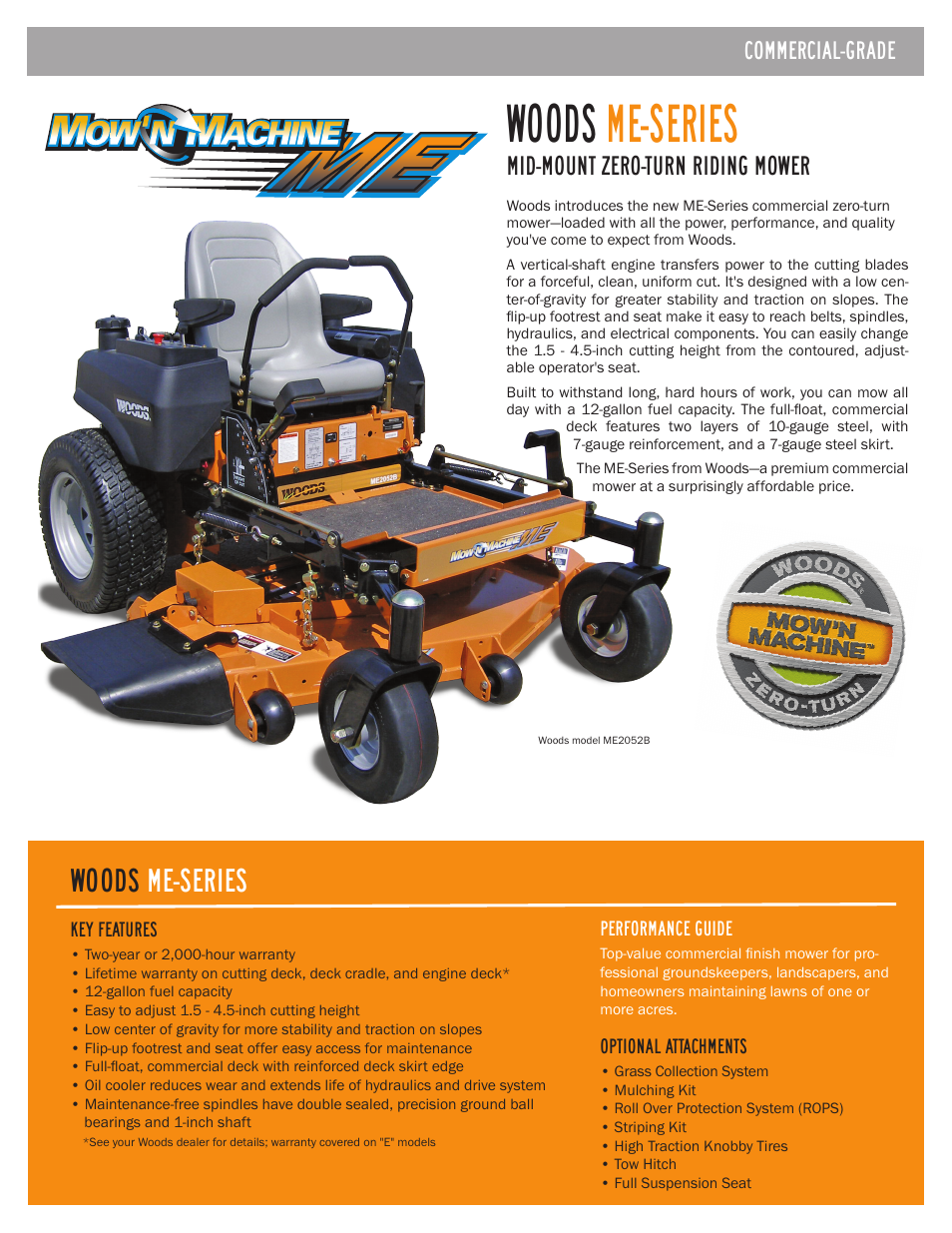 Woods Equipment WOODS ME2052B User Manual | 2 pages