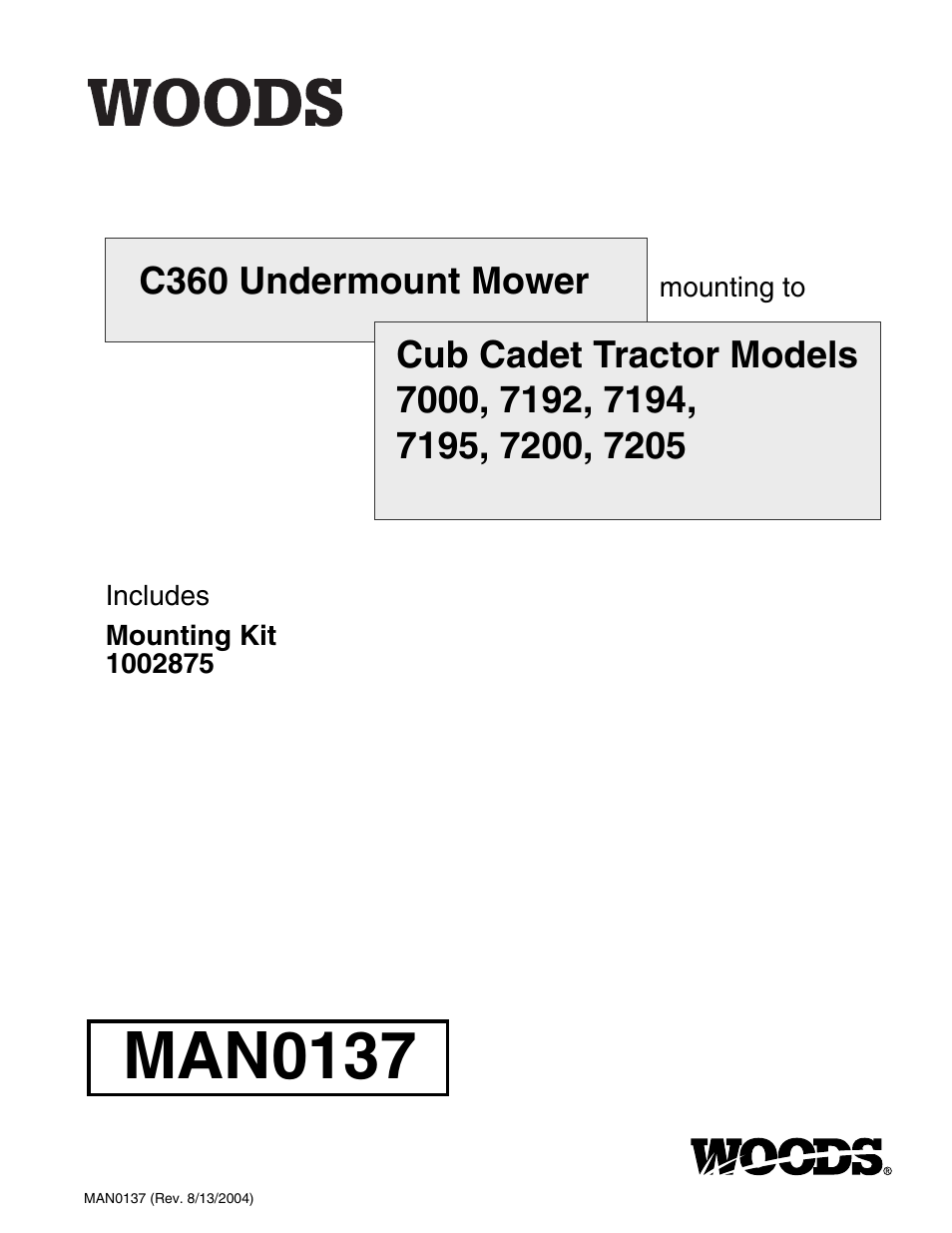 Woods Equipment 7000 User Manual | 50 pages