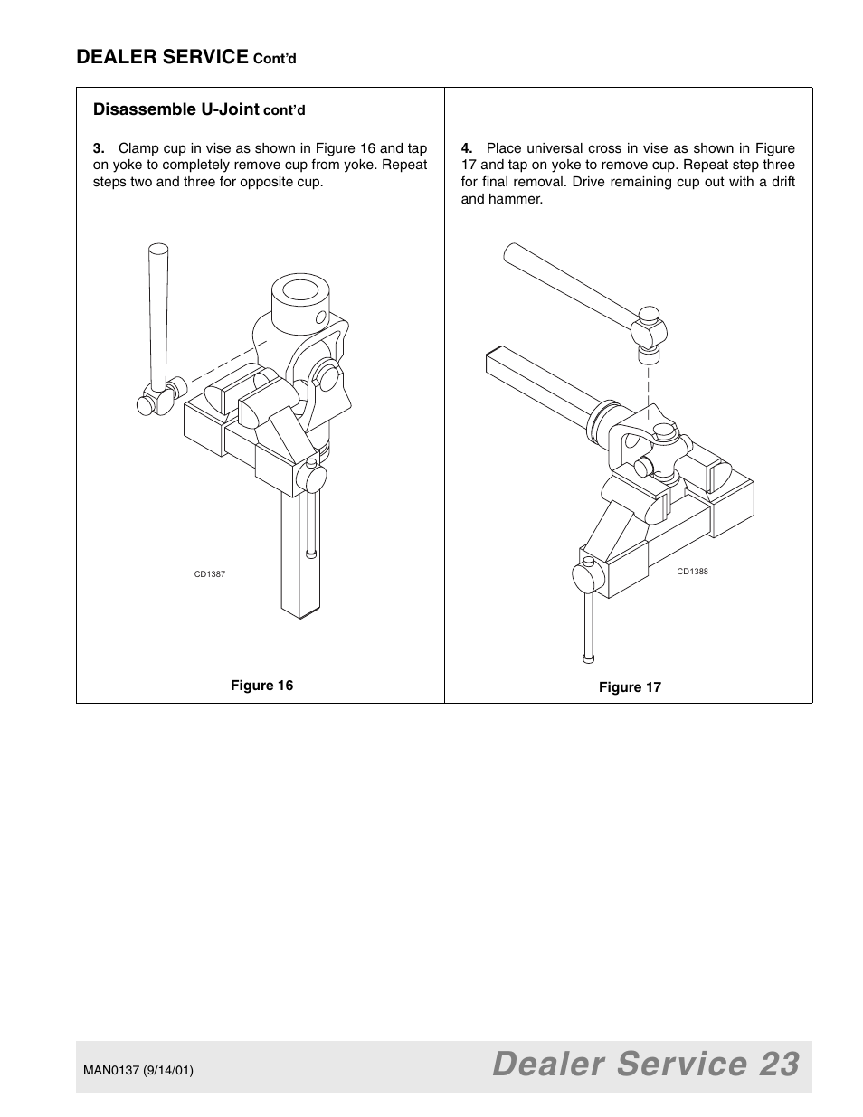 Dealer service 23, Dealer service | Woods Equipment 7000 User Manual | Page 25 / 50