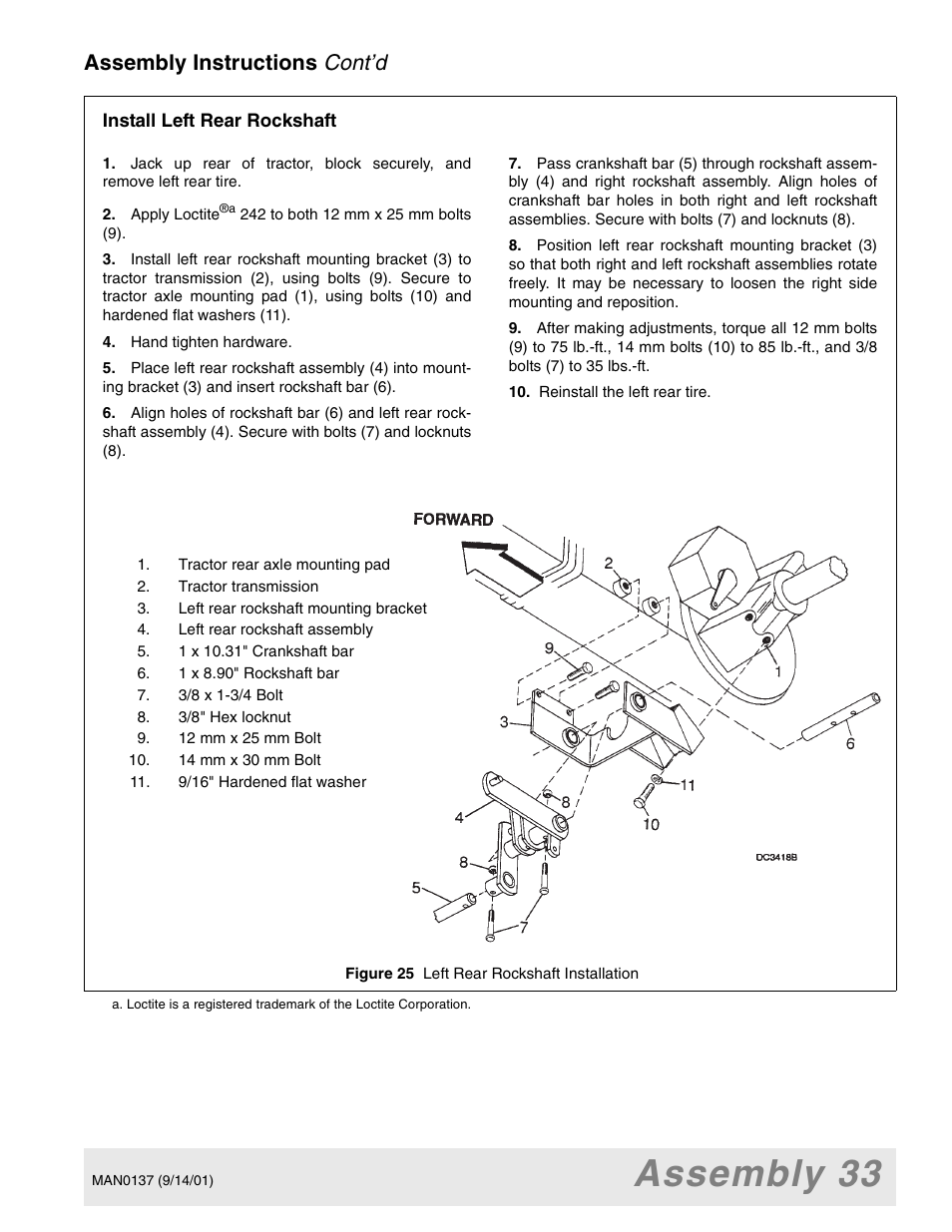 Assembly 33, Cont’d, Assembly instructions | Woods Equipment 7000 User Manual | Page 35 / 50