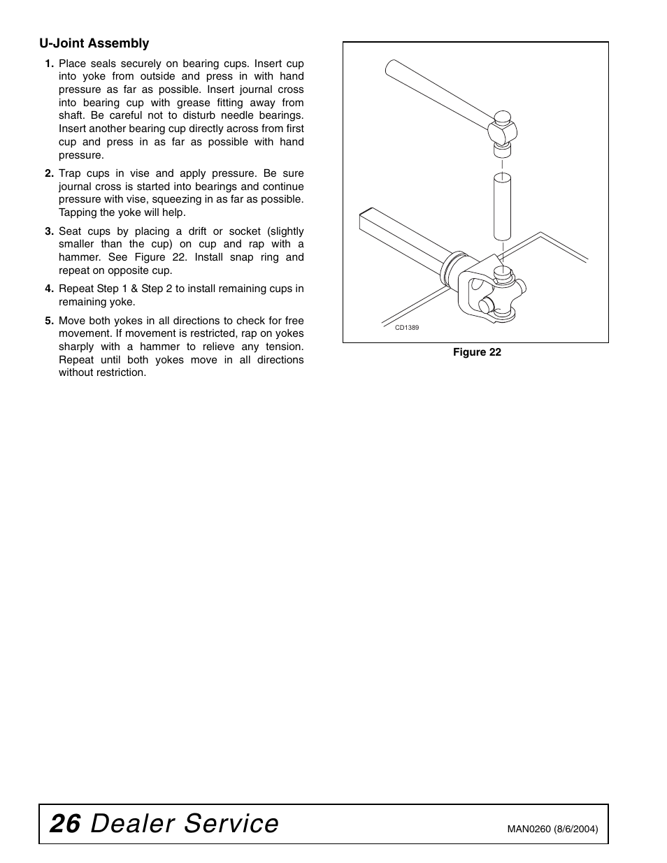 26 dealer service | Woods Equipment RDC54 User Manual | Page 28 / 40