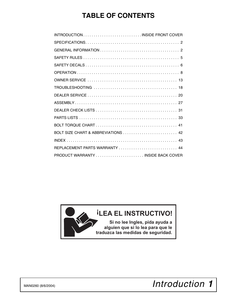 Woods Equipment RDC54 User Manual | Page 3 / 40