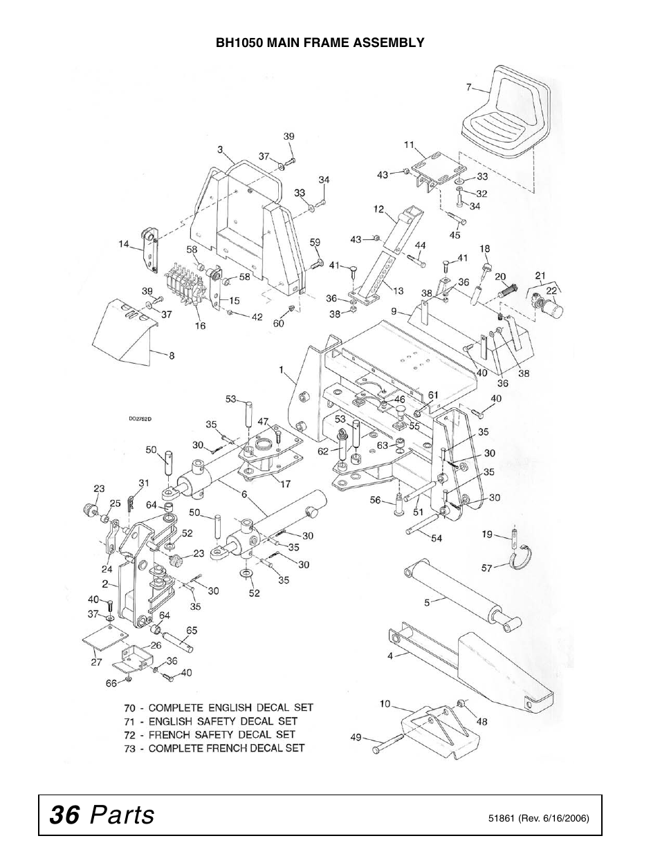 36 parts | Woods Equipment 1050 User Manual | Page 36 / 60