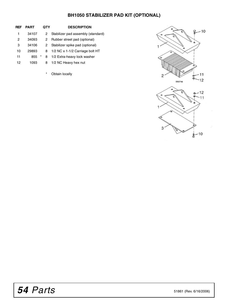 54 parts | Woods Equipment 1050 User Manual | Page 54 / 60