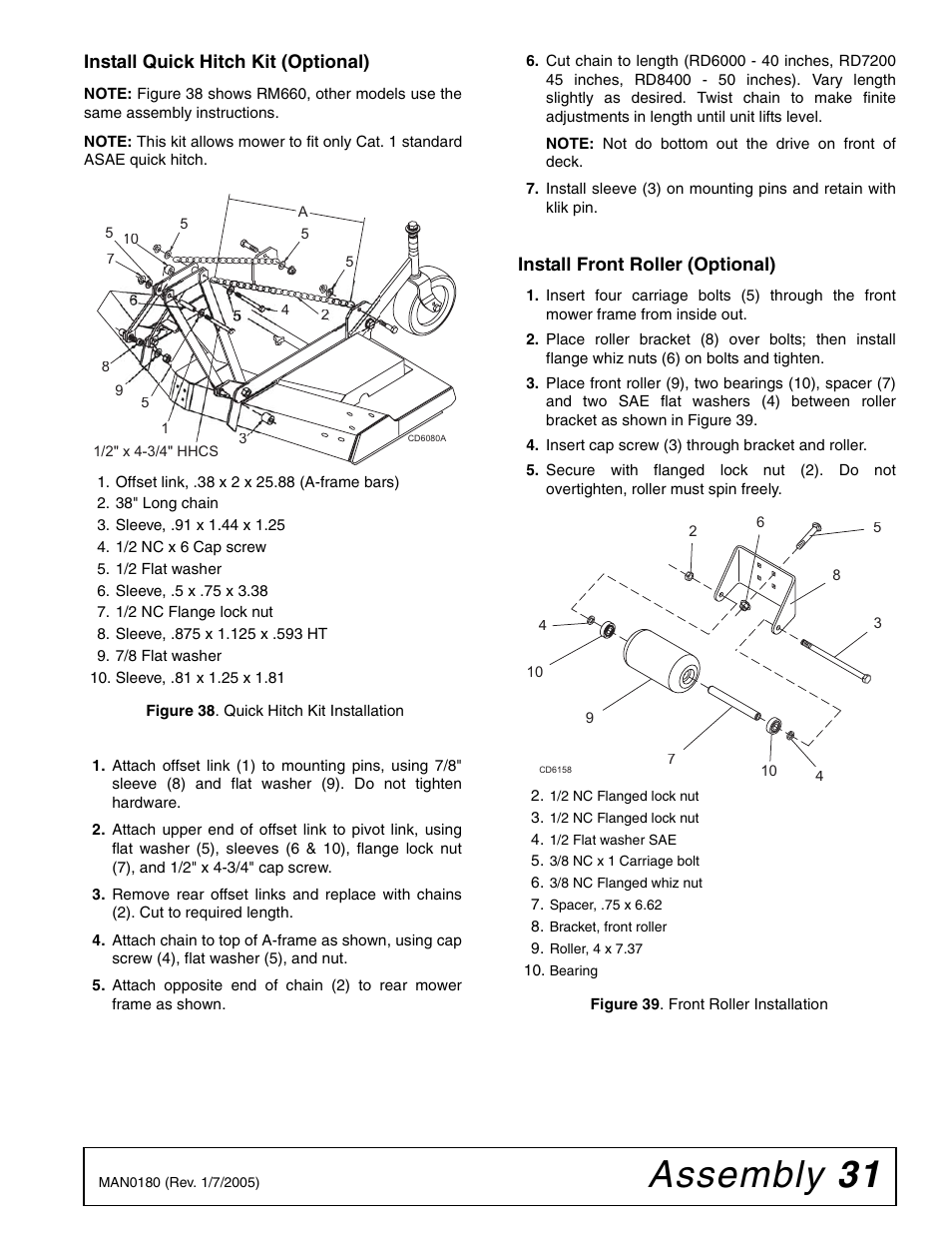 Assembly 31 | Woods Equipment RD6000-2 User Manual | Page 33 / 48