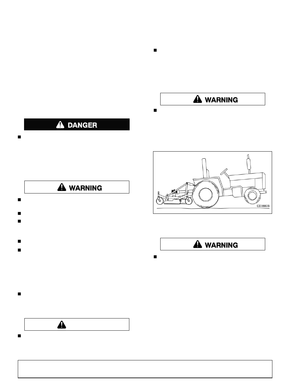 10 operation, Operation, Danger warning caution warning warning | Woods Equipment RD72 User Manual | Page 10 / 48