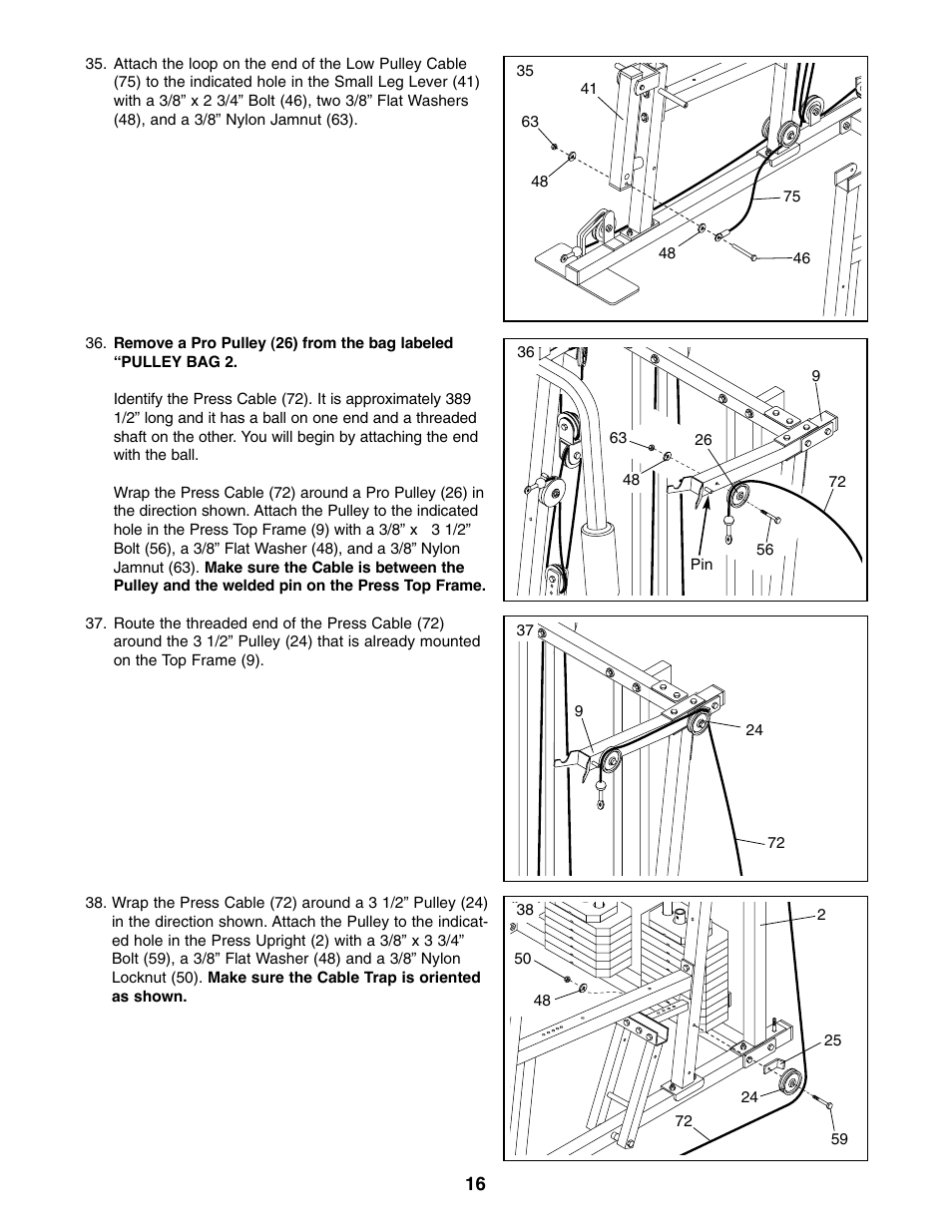 Weider 9940 User Manual | Page 16 / 33