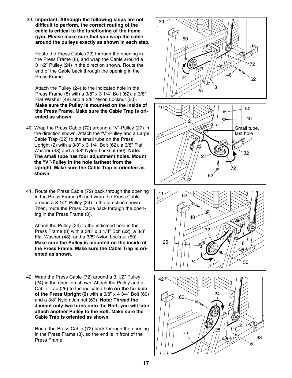 Weider 9940 User Manual | Page 17 / 33