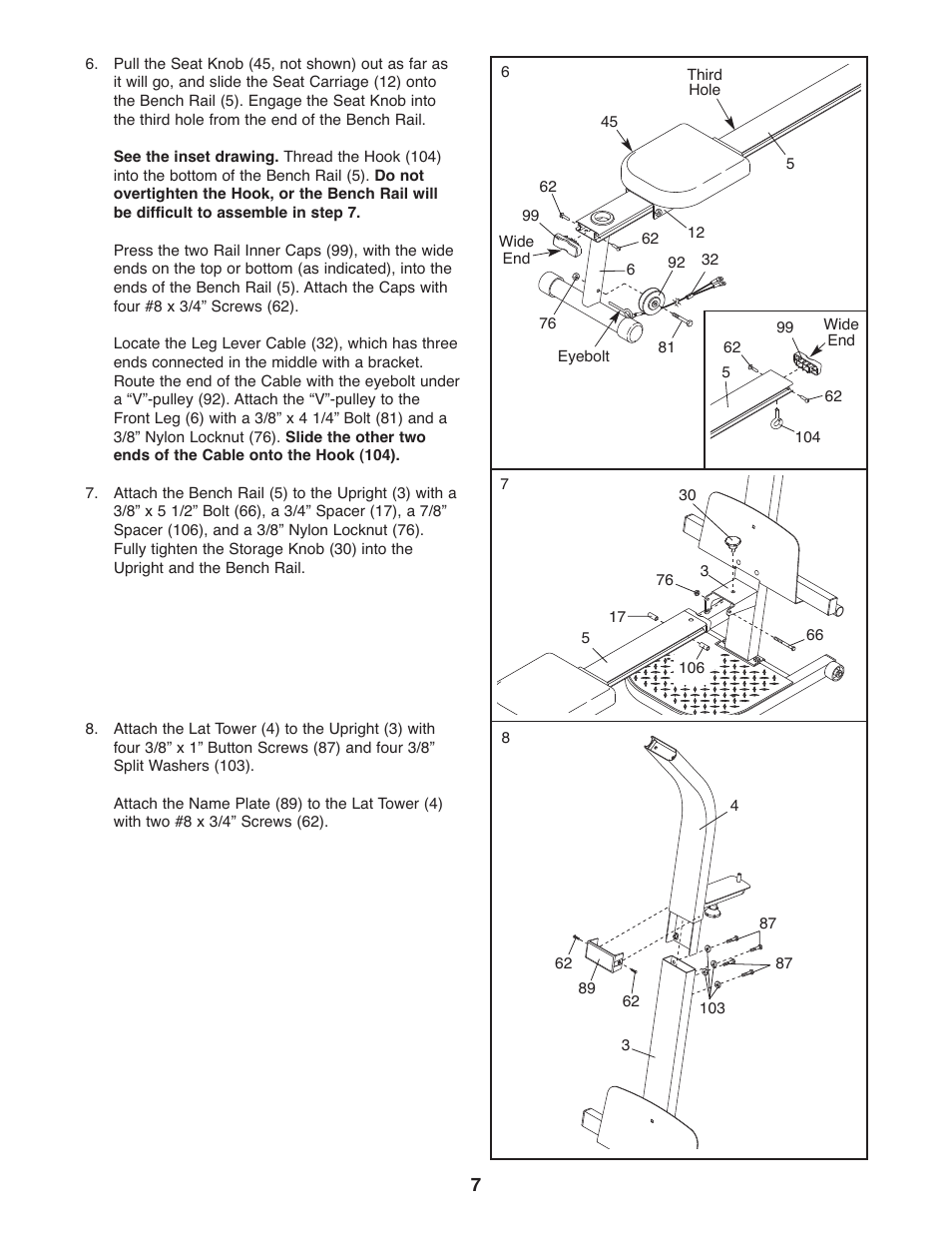 Weider WESY5993.2 User Manual | Page 7 / 24