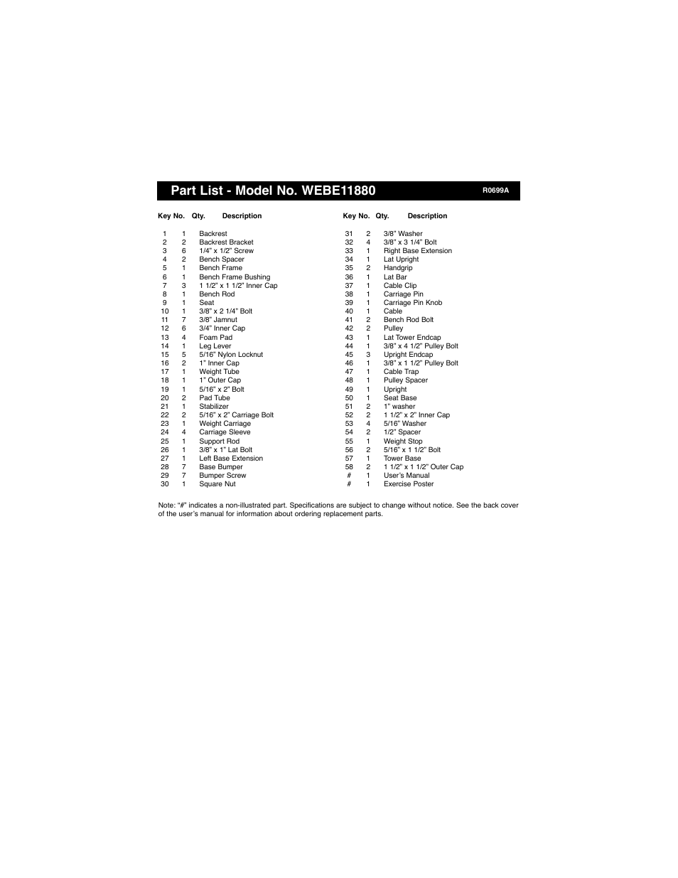 Weider WEBE11880 User Manual | Page 13 / 15
