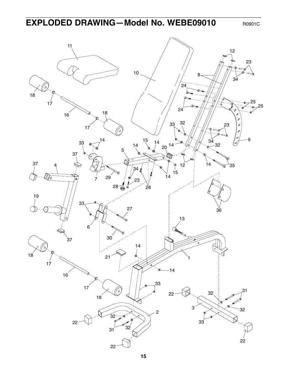 Weider Pro XT 10 User Manual | Page 15 / 16