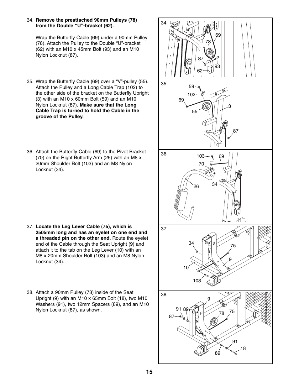 Weider WESY39523 User Manual | Page 15 / 35