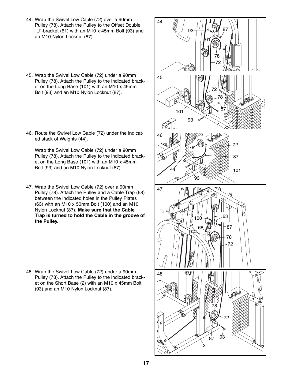 Weider WESY39523 User Manual | Page 17 / 35