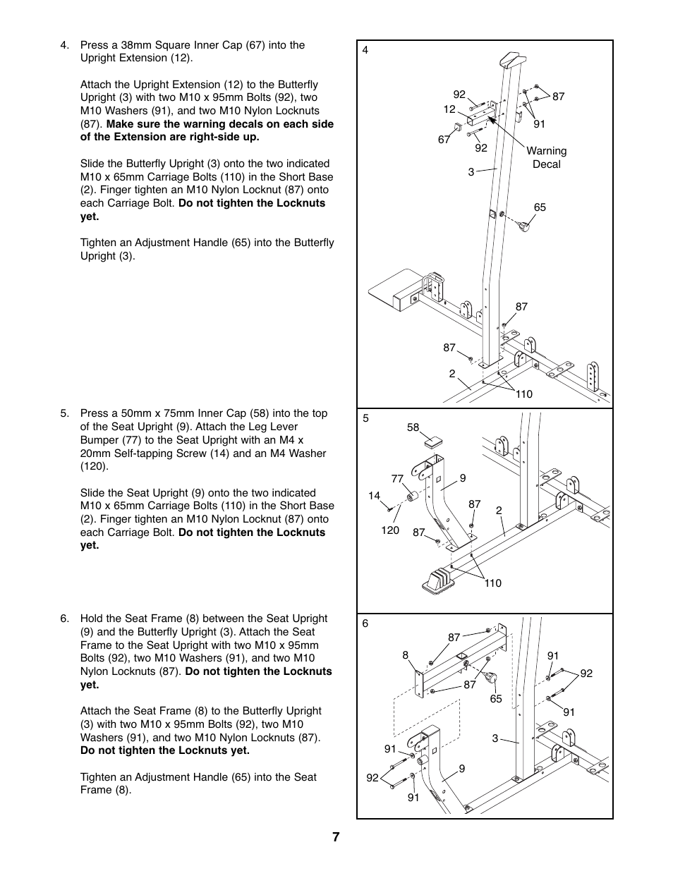 Weider WESY39523 User Manual | Page 7 / 35