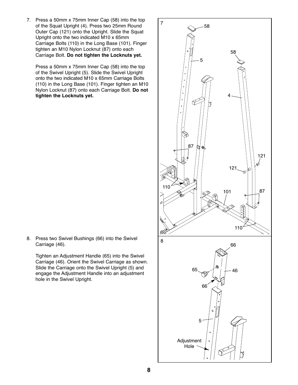 Weider WESY39523 User Manual | Page 8 / 35