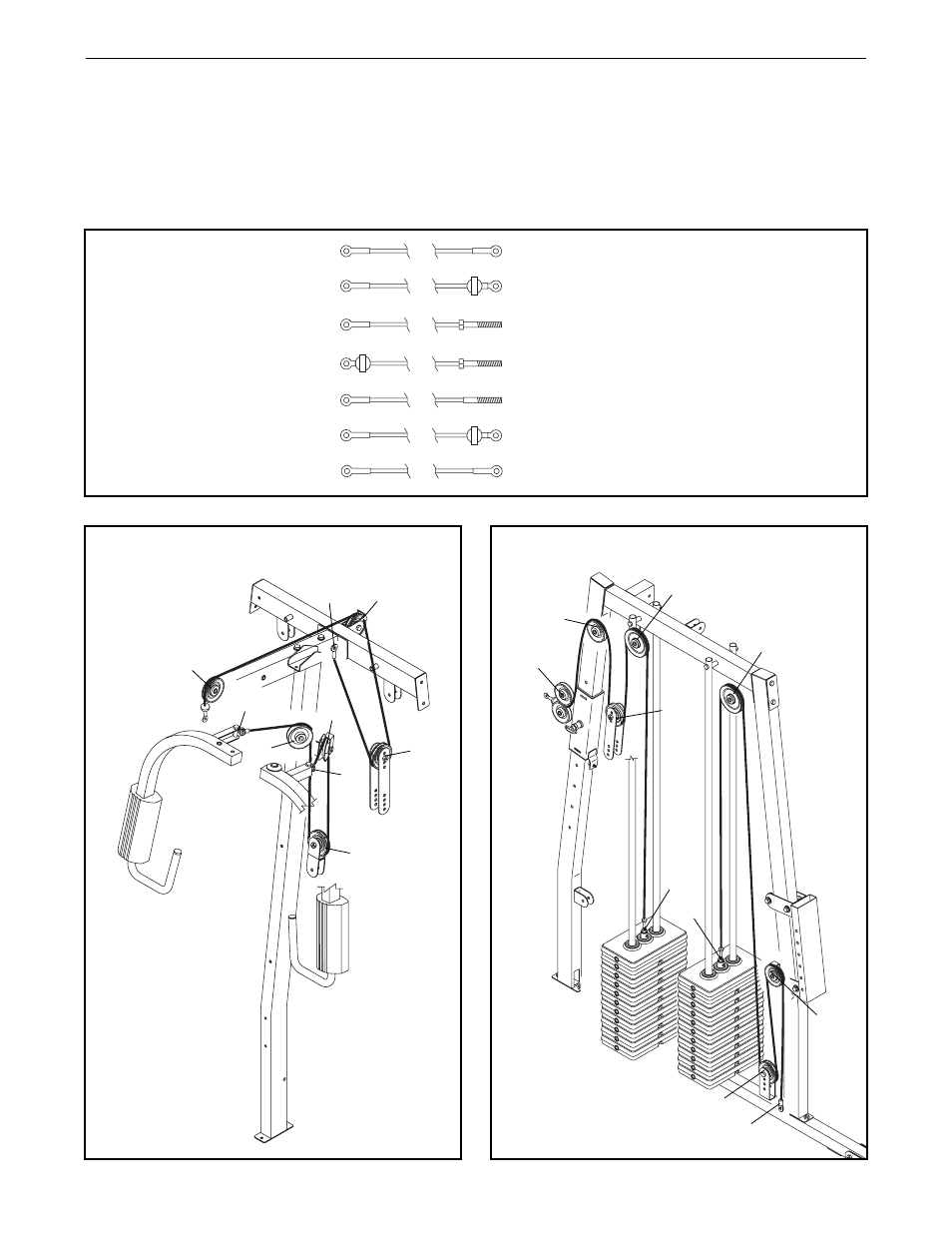 Cable diagrams | Weider 831.153933 User Manual | Page 26 / 33