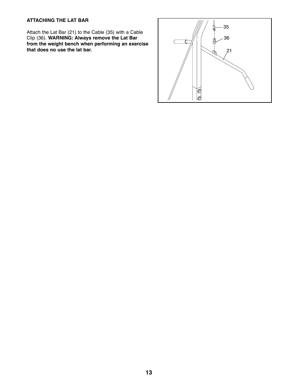 Weider 148 User Manual | Page 13 / 20