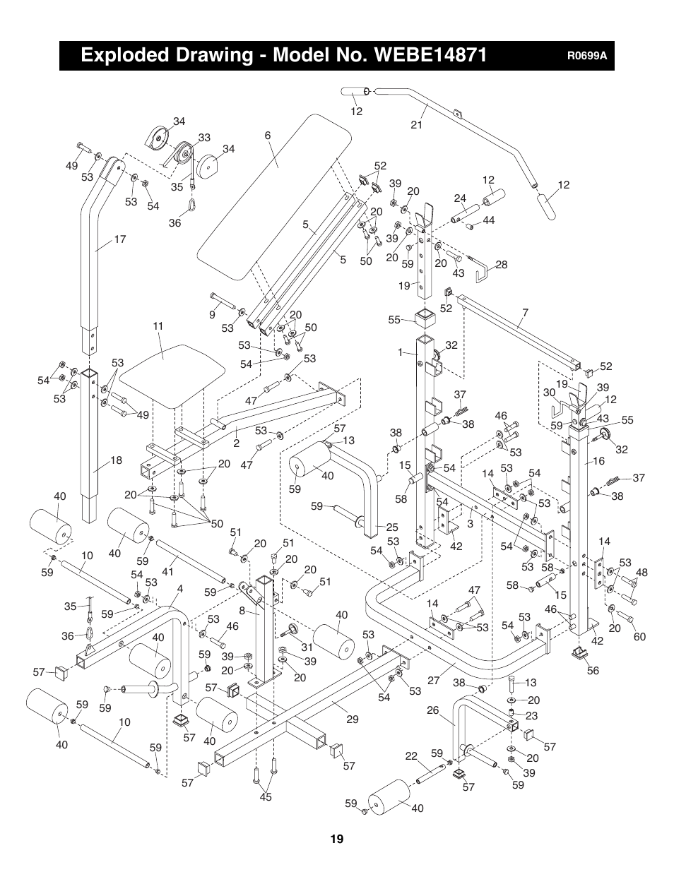 Weider 148 User Manual | Page 19 / 20