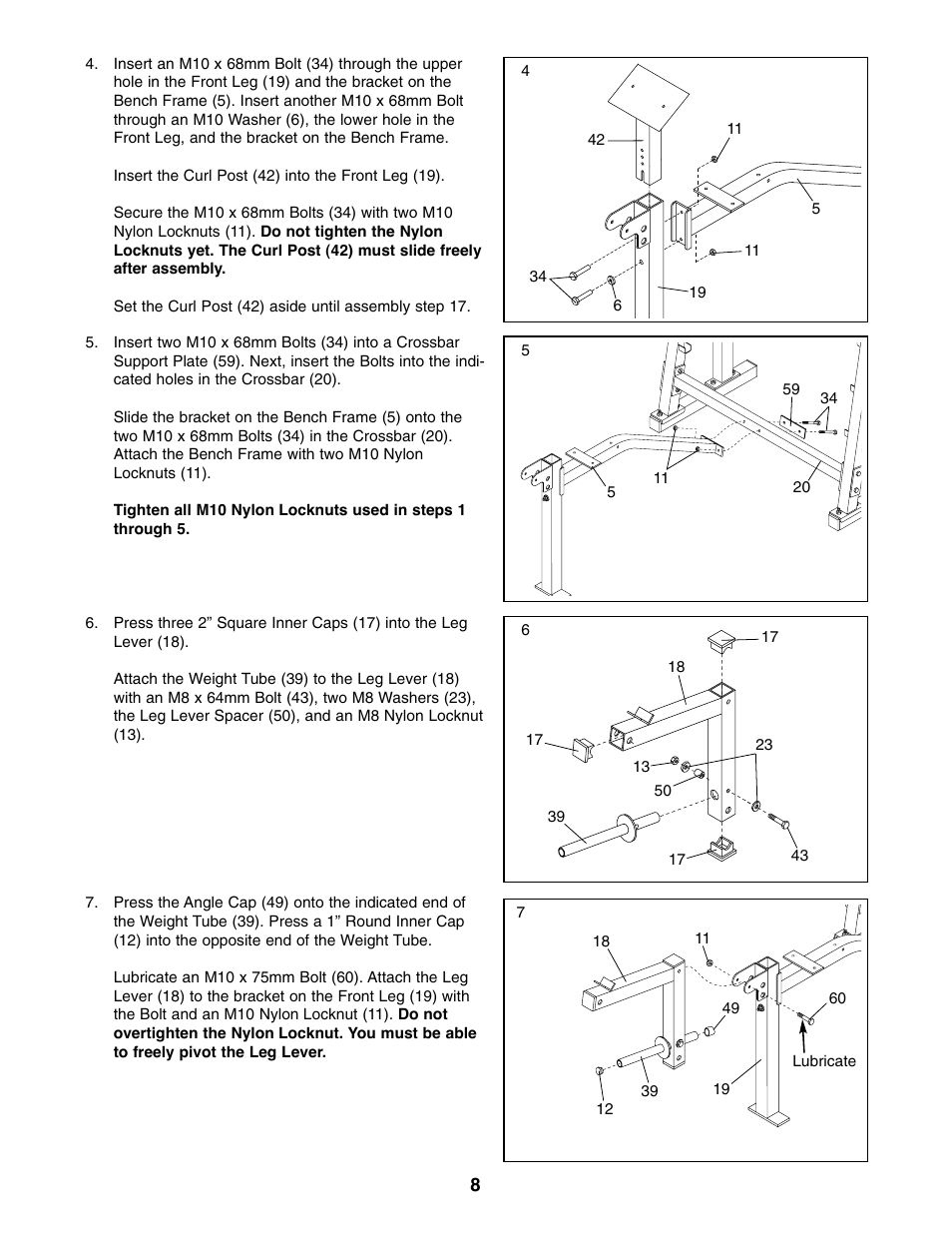 Weider WEBE44490 User Manual | Page 8 / 22