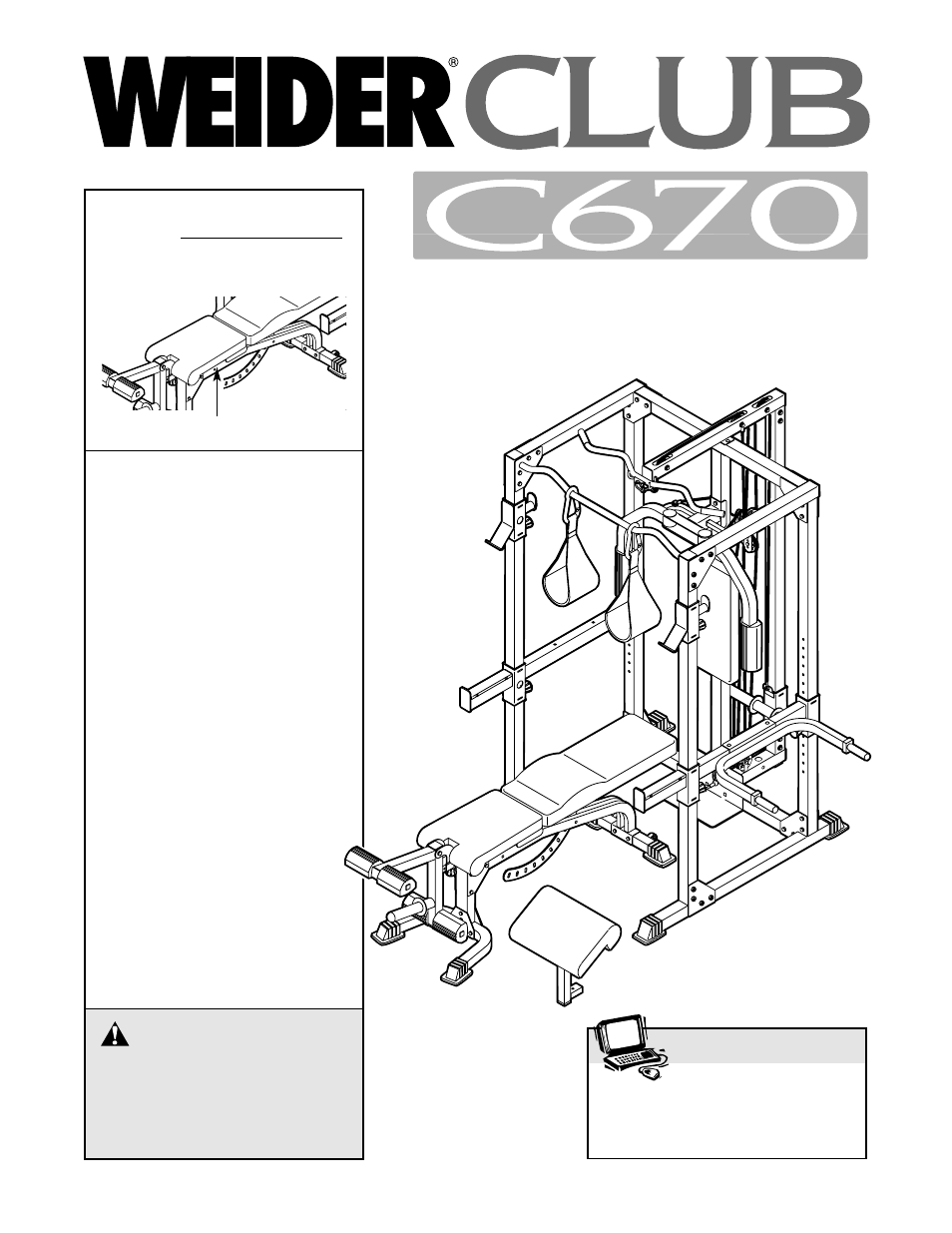 Weider C670 User Manual | 34 pages