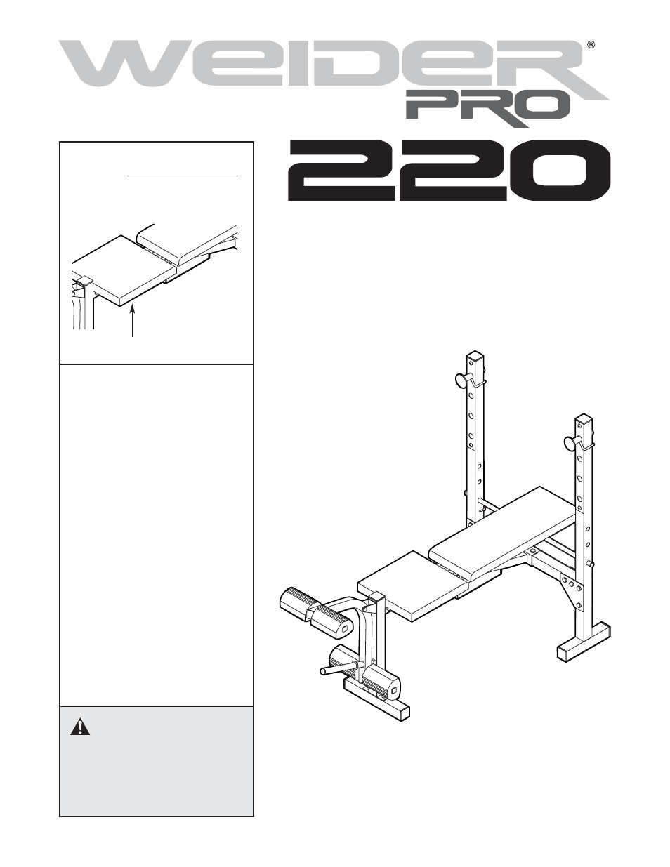 Weider 831.150290 User Manual | 16 pages