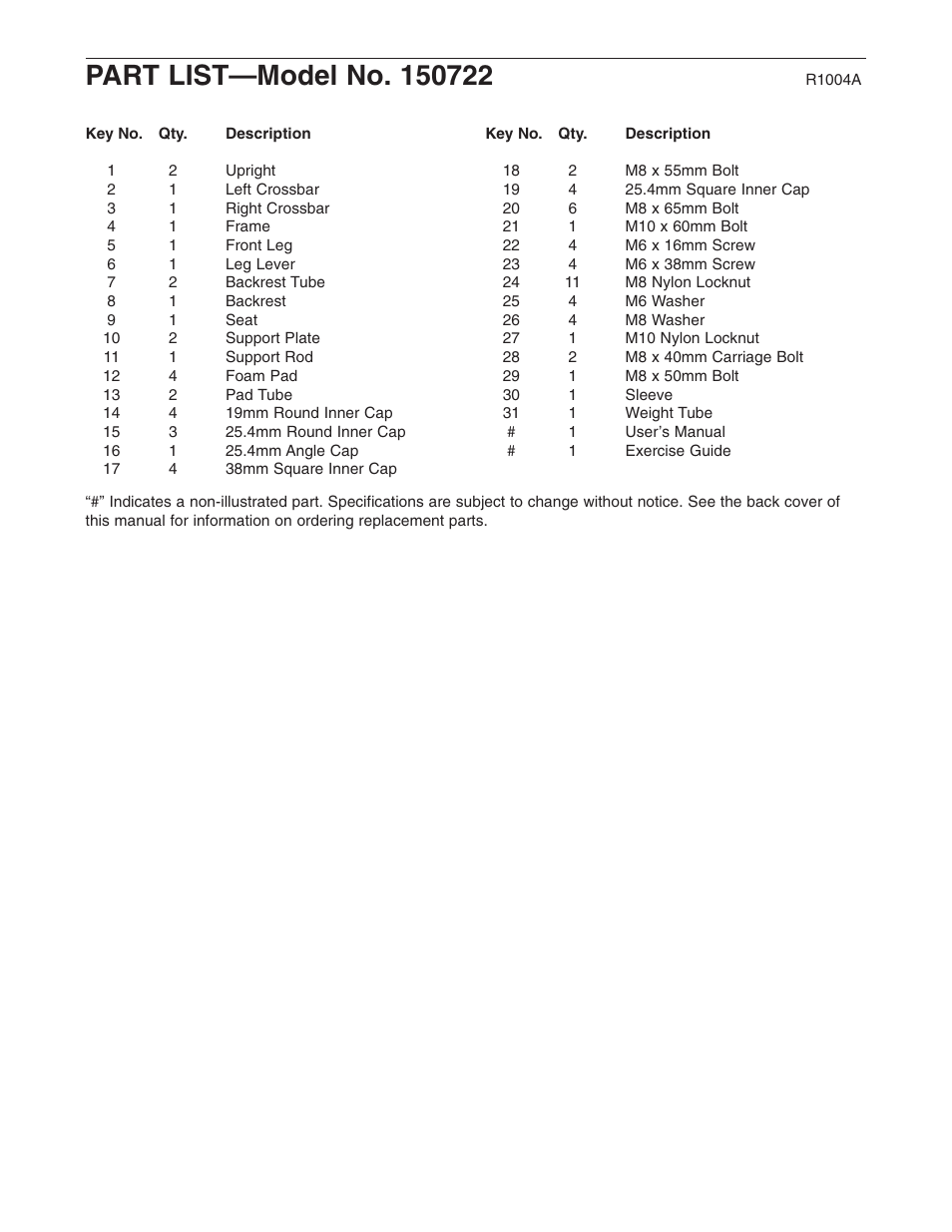 Weider 150722 User Manual | Page 13 / 15