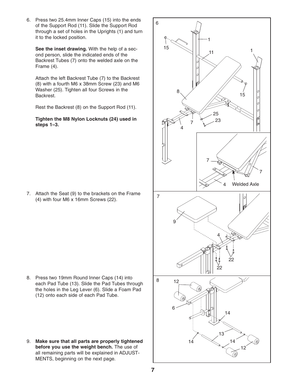 Weider 150722 User Manual | Page 7 / 15