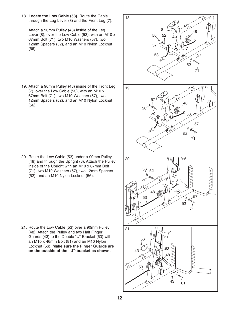 Weider WESY19740 User Manual | Page 12 / 28