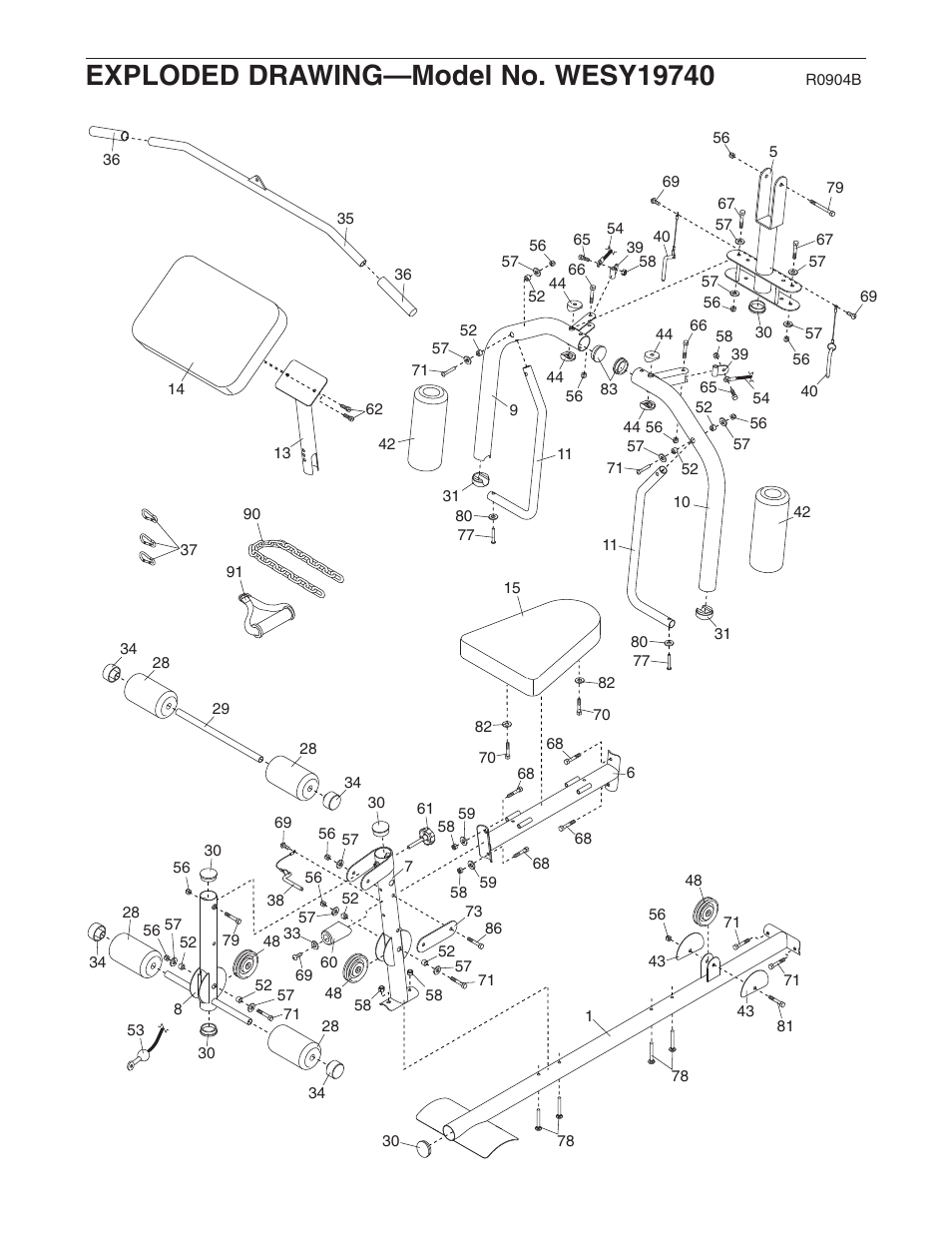 Weider WESY19740 User Manual | Page 26 / 28