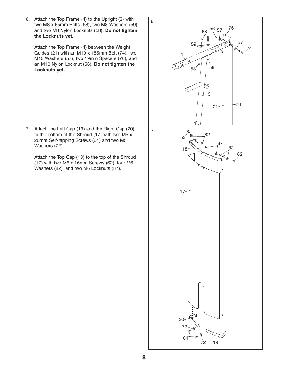 Weider WESY19740 User Manual | Page 8 / 28