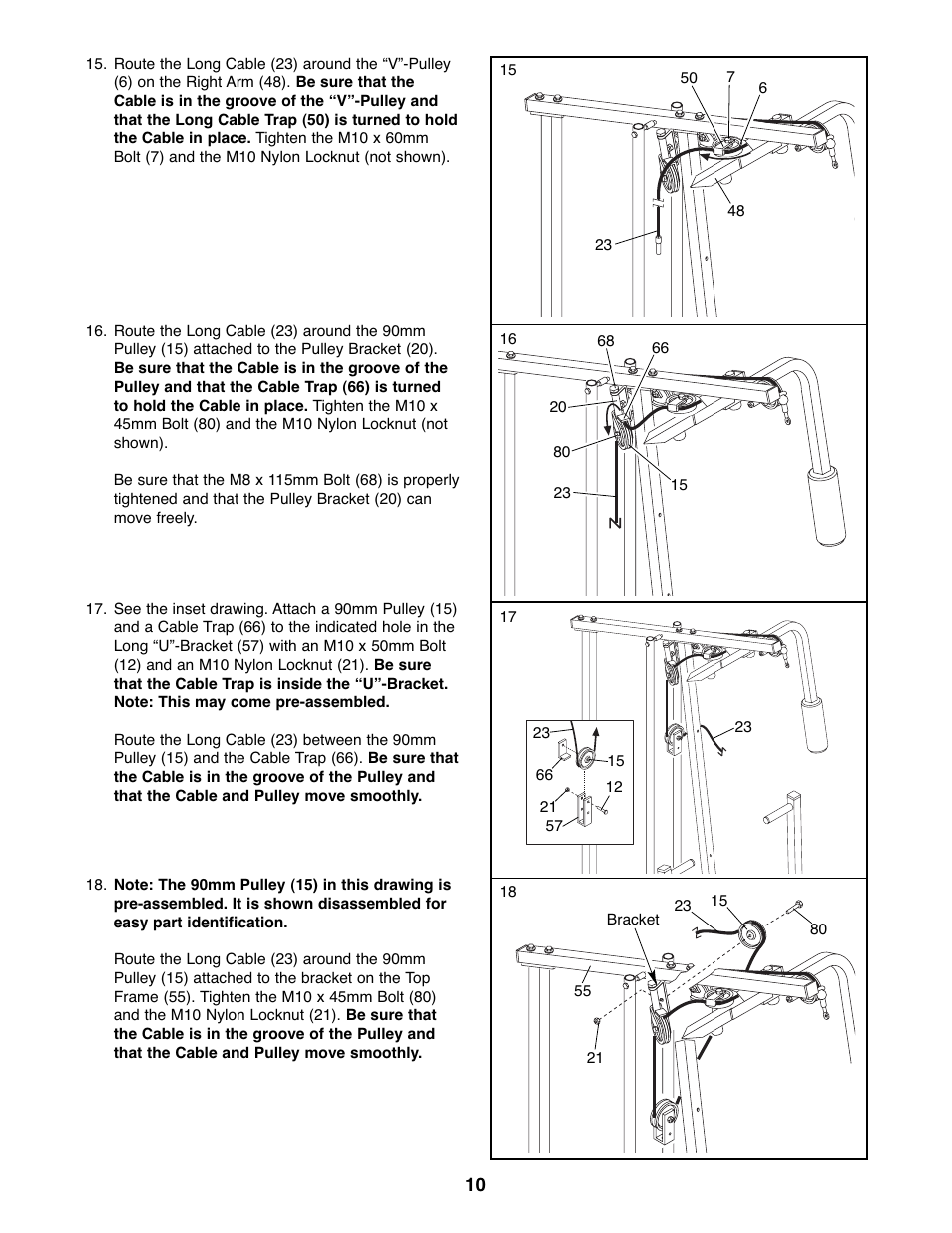 Weider WESY19511 User Manual | Page 10 / 28