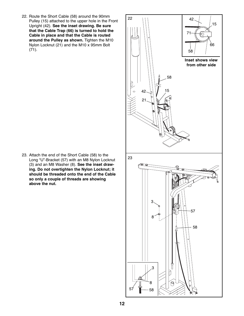 Weider WESY19511 User Manual | Page 12 / 28