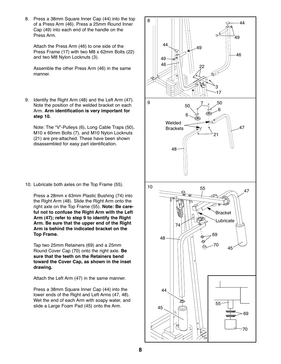 Weider WESY19511 User Manual | Page 8 / 28
