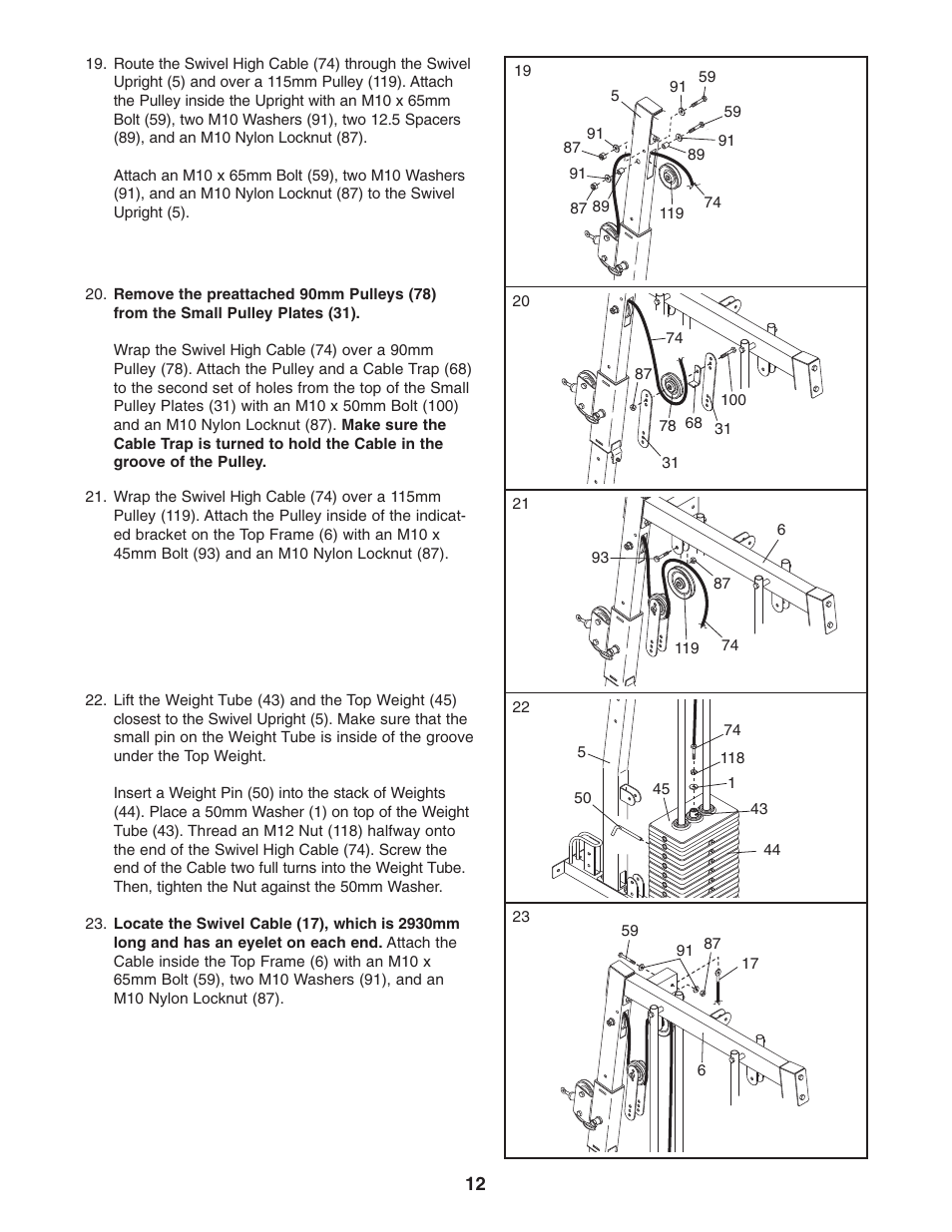 Weider Pro 4850 831.153932 User Manual | Page 12 / 33