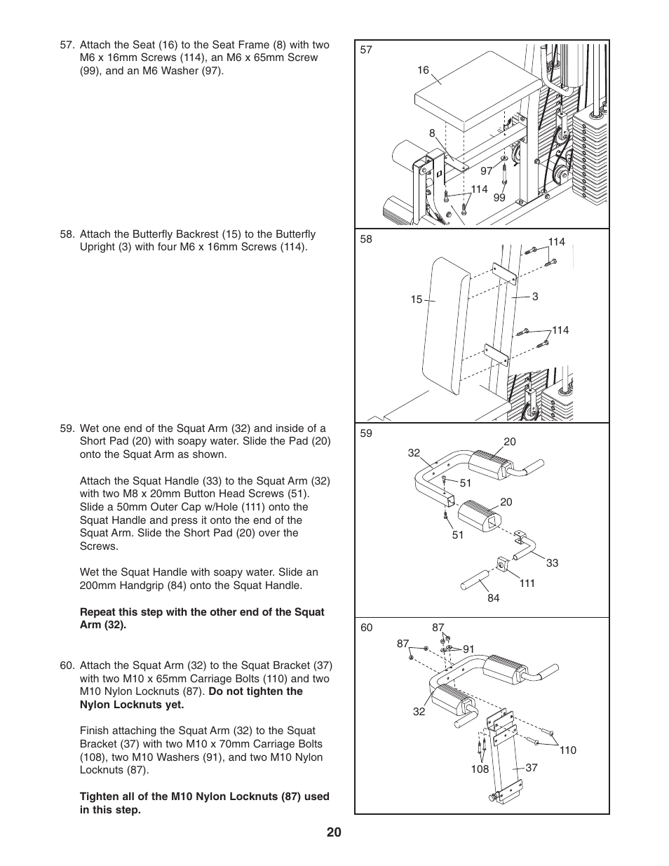 Weider Pro 4850 831.153932 User Manual | Page 20 / 33