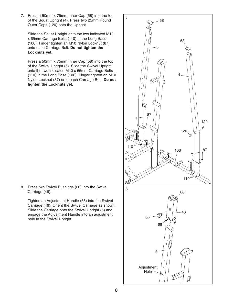 Weider Pro 4850 831.153932 User Manual | Page 8 / 33